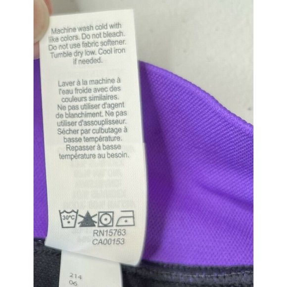 Champion C9 Womens XL Capri Leggings Purple Gray Yoga Pants Premium Duo Dry New - Picture 12 of 12